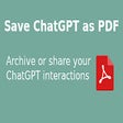 أيقونة البرنامج: Save ChatGPT as PDF