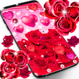 Ikon program: Red rose live wallpaper
