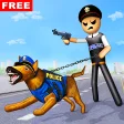 Stickman Police Dog Simulator: Gangster Chase Game