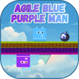 Icoon van programma: Agile Blue Purple Man