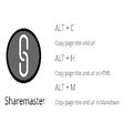 Sharemaster: Copy Title & URL with Shortcut