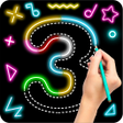 Icon of program: Draw Glow Number - Learn …