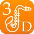 Иконка программы: 3D Saxophone Fingering Ch…