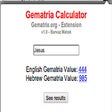 Icon of program: Gematria Calculator - Gem…