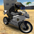 プログラムのアイコン：Police Motorbike Desert C…
