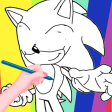 Soni Coloring The Hedgehog