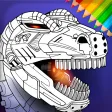Dino Robots Coloring Book for Boys