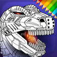 プログラムのアイコン：Dino Robots Coloring Book…
