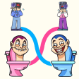 Toilet Man Race: Draw Puzzle