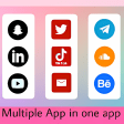 Multiple social app in one app