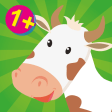 Farm animals game for babies