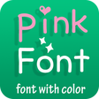Icon of program: Pink Font for Oppo - Font…