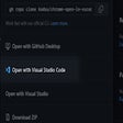 أيقونة البرنامج: Open GitHub repo in VS Co…