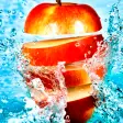 Fruits in water live wallpaper