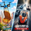 Programın simgesi: Auto Sport Racing & DRONE…