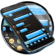 SMS Messages Gloss Azure Theme