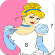 Princess Color by Number: Prin