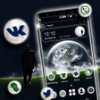 أيقونة البرنامج: Moon Night Launcher Theme