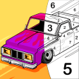 Cars Color By Number Book