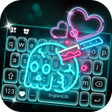 Ícone do programa: Neon Love Keyboard  Wallp…
