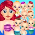 Mermaid Salon Make-Up Doctor Kids Games Free