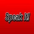 Symbol des Programms: Speak It!