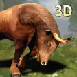 Wild Angry Bull Jungle Attack