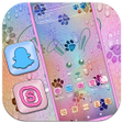 Icon of program: Rabbit and Paw Drop Theme