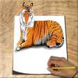 プログラムのアイコン：How to Draw Animals 3D
