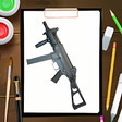 プログラムのアイコン：Guns Drawing  Coloring Bo…
