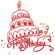 プログラムのアイコン：Birthday Stickers For Wha…