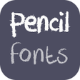 Programın simgesi: Pencil Fonts for Samsung …