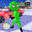 プログラムのアイコン：Stickman santa rope hero …