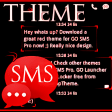 Theme Red Neon GO SMS