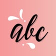 程序图标：Calligraphy typography de…