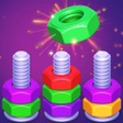 Programikonen: Neon Sort: Nut  Bolt 3D