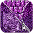 Purple Cheetah Keyboard Theme