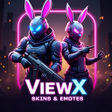 프로그램 아이콘: ViewX  Skins  Emotes