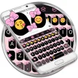 Emoji Keyboard Bow Pink Pastel