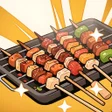 ไอคอนของโปรแกรม: Food Sizzle Match: Grill …