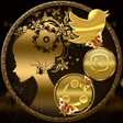 Ikona programu: Gold Butterfly Girl Launc…