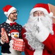 Selfie with Santa  Xmas Joke icon