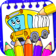 Vehicle Coloring Book Game