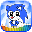 ไอคอนของโปรแกรม: Blue Hedgehogs Coloring.