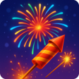 أيقونة البرنامج: Fireworks Light Show Simu…