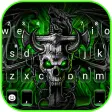 Neon Gothic Skull Keyboard Theme