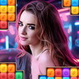 أيقونة البرنامج: Triple Tiles: Lady Puzzle