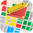 أيقونة البرنامج: Free GPS Maps Ruler  Meas…