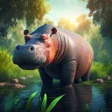 أيقونة البرنامج: The Hippo - Animal Simula…