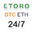 Ícone do programa: Etoro 24/7 BTC ETH prices